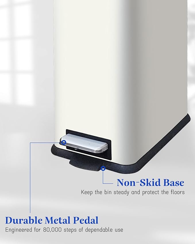 JM.YIPENG Bathroom Rubbish Bin, 5 Litre Cosmetic Bin, Small Waste Bin - Image 7