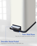 Kitchen Rubbish Bin, 30 L, Narrow Pedal Bin - Image 6