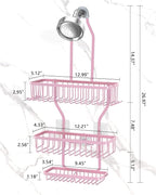 Pink Shower Caddy for Bathroom - Image 2