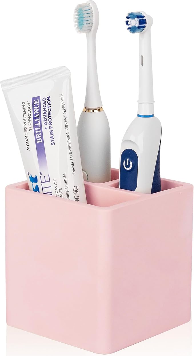 Diatomite Toothbrush Holders for Bathrooms, Electric Toothbrush and Toothpaste by Heagoale