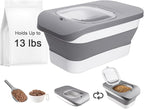 13 Lbs Dog Food Container, Collapsible Dog Food Storage Container by HOYTAMDARHOMESTORAGE