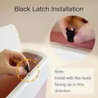 Bathroom Trash Can with Lid, 12L Small Plastic Garbage Can - Image 5