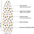 Ironing Board Cover and Pad Standard Size 15" x 54", 3 Pairs of Hook and Loop - Image 2