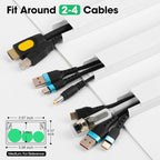 AZEN Cord Hider Kit, 110in Cord Covers - Image 2