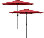 Simple Deluxe 9' Patio Umbrella Outdoor Table Market Yard Umbrella with Push Button Tilt/Crank by SimpleDeluxe