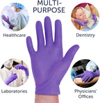 HALYARD PURPLE NITRILE Gloves Powder Free Disposable Medical Exam Gloves - Image 7