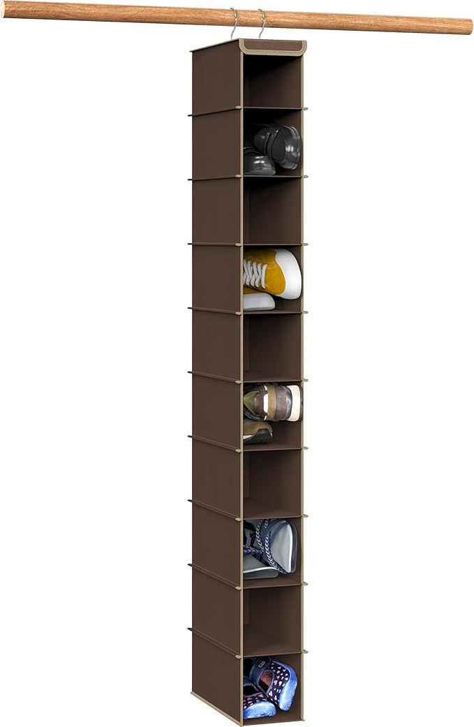 Simple Houseware 10 Shelves Hanging Shoes Organizer Holder by SimpleHouseware