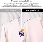Plastic Clothes Hanger, Extra Thick Plastic Wide Shoulder Adult Slip Resistant - Image 2