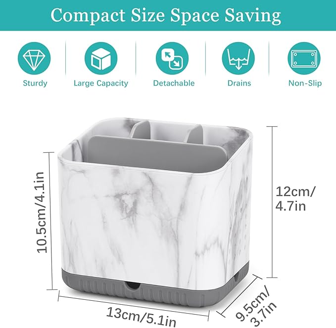 Toothbrush Holders for Bathrooms, Tooth Brush Holder for Bathroom Countertop - Image 6