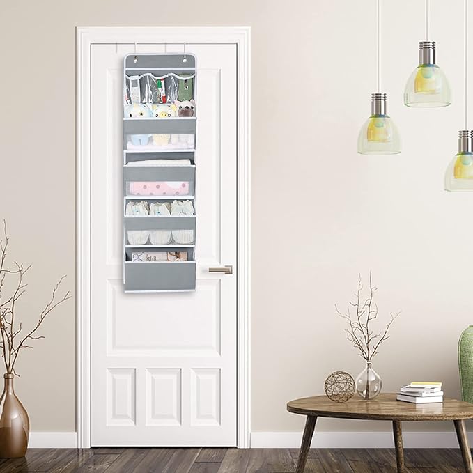 Univivi Door Hanging Organizer Nursery Closet Cabinet Baby Storage - Image 5
