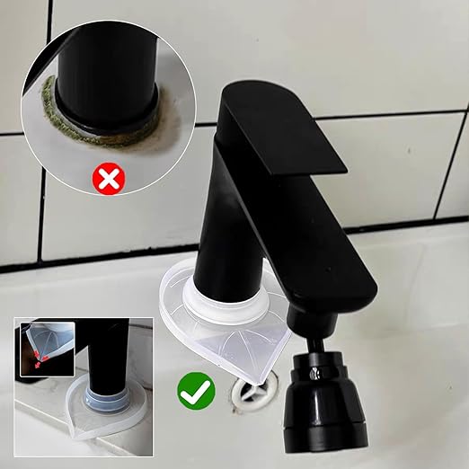 Silicone Faucet Mat Kitchen Tap Sink Countertop Protector Clear Compact Splash - Image 3