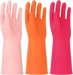 3 Pairs Rubber Cleaning Gloves Latex Free Dishwashing Gloves by THEOFFICIALHINSOCHA