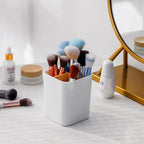 Bamboo Toothbrush Holder for Bathrooms, 4 Slots Toothbrush and Toothpaste - Image 4