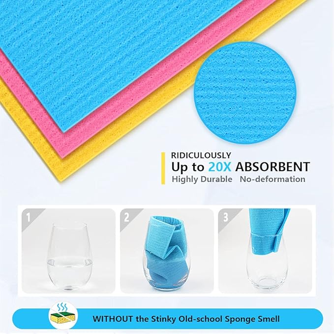 AIDEA Swedish Dish Cloth, Swedish Dishcloths - Image 3