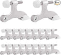 OBTANIM 16 Pack Hinge Pin Door Stopper Heavy Duty Metal Adjustable Door Stops by OBTANIM