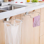 2 Pcs Large Stainless Steel Trash Bag Holder - Image 6