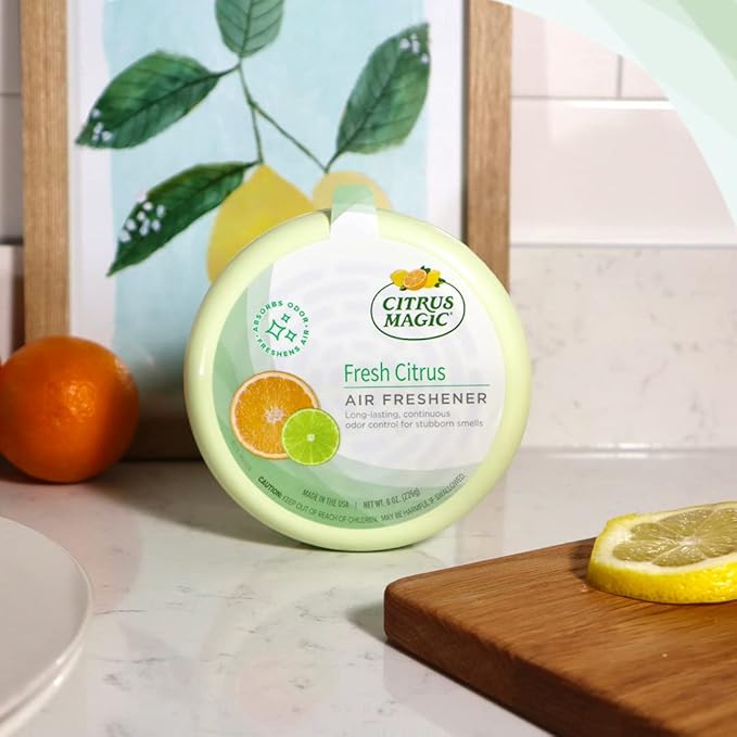 Citrus Magic Odor Absorbing Solid Air Freshener, Fresh Citrus - Image 2