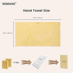 SEMAXE 12 Pack Hand Towels for Bathroom, 100% Cotton Towels - Image 2