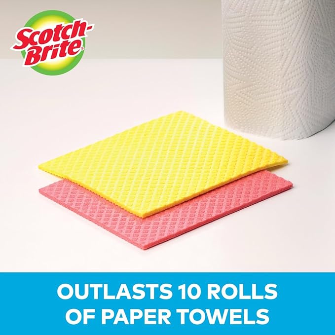 Scotch-Brite Sponge Cloth, Swedish Dish Cloths, Reusable Alternative to Paper - Image 2