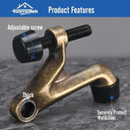 HOMOTEK 8 Pack Hinge Pin Door Stoppers, Adjustable Deluxe Heavy Doorstops - Image 2