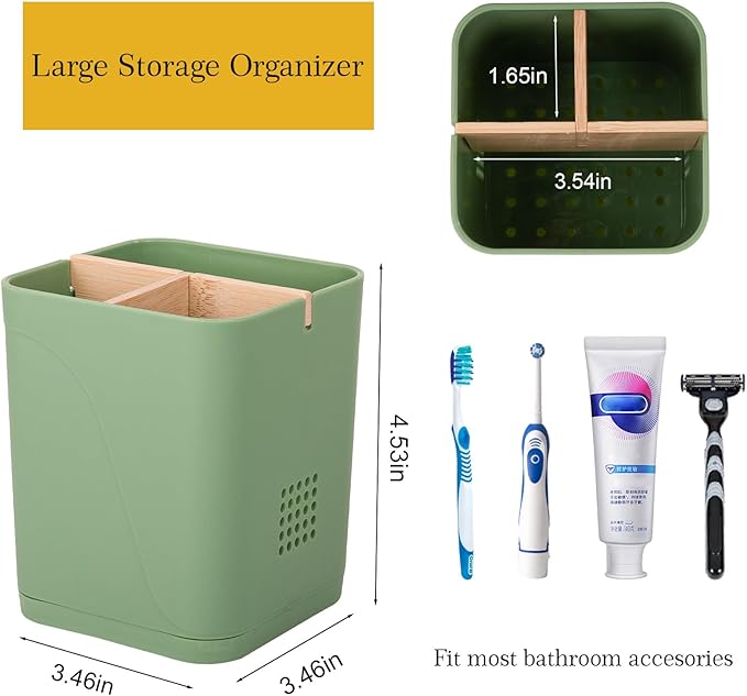 Electric Toothbrush Holder 3 Slots Tooth Brushing Holder - Image 4