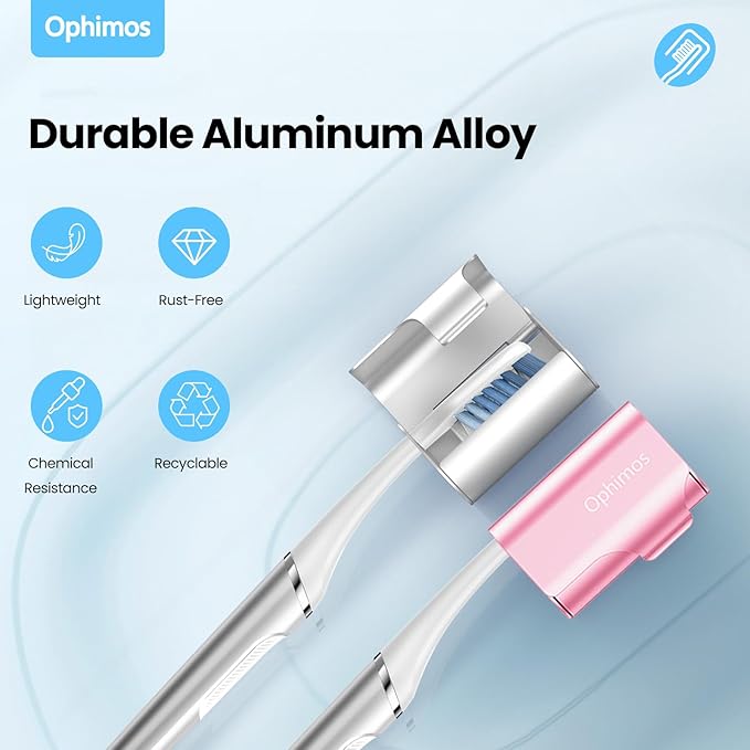 Aluminum Alloy Toothbrush Head Cover/Cap/Protector Case, Travel Toothbrush - Image 4