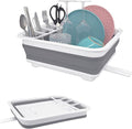 Foldable Dish Drying Rack with Drain Plug and Swivel Spout by Goderewild