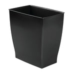 iDesign Small Plastic Bathroom Trash Can, Slim Rectangle Garbage Bin by iDesign