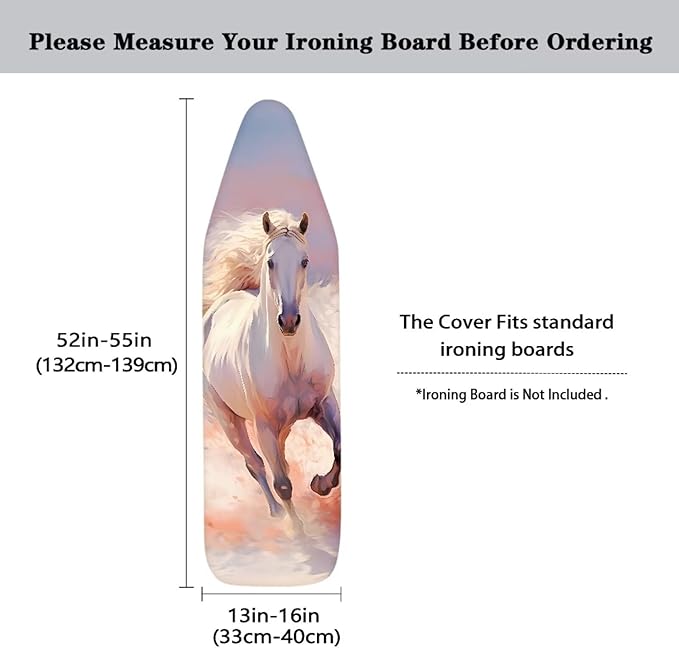 Horse Ironing Board Cover 15x54 Inch Ironing Board Tabletop Polyester Fabric - Image 5