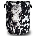 Personalize Black White Cow Laundry Basket Oxford Cloth Foldable Animal Laundry by Unknown