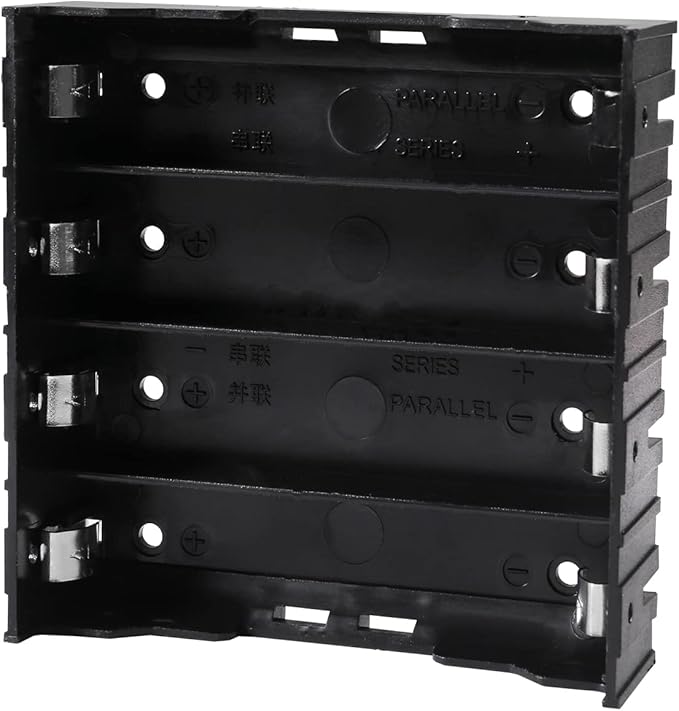 6pcs 18650 Battery Case Holder 4 Slots X 3.7V 18650 Battery Storage Box - Image 6