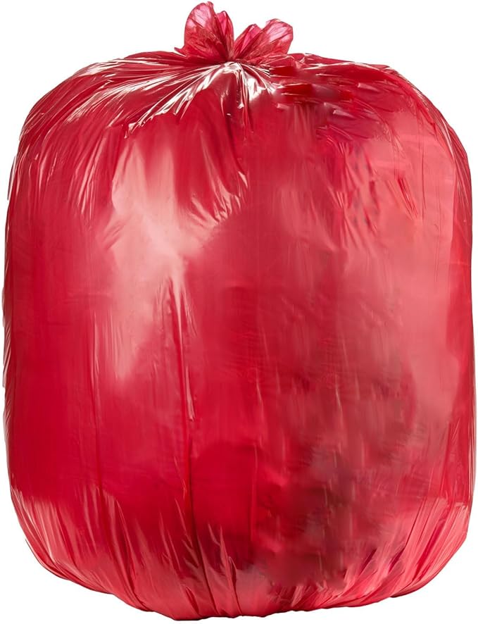 Ultrasac Heavy Duty 55 Gallon Red Trash Bags - Image 3