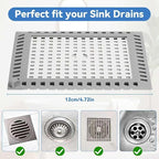 Shower Drain Hair Catcher, 4.72" Shower Drain Cover, All-in-One Universal Sink - Image 2