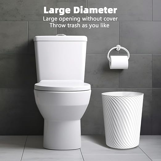 Small Trash Can 3 Pack 1.8 Gallons, Bathroom Trash Can & Garbage Can - Image 6