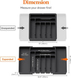 Lifewit Utensil Organizer for Kitchen Drawer, Expandable Cooking Silverware Tray - Image 3