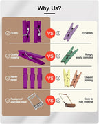 Mini Clothes Pins Wooden Colored Small Clothespins - Image 2