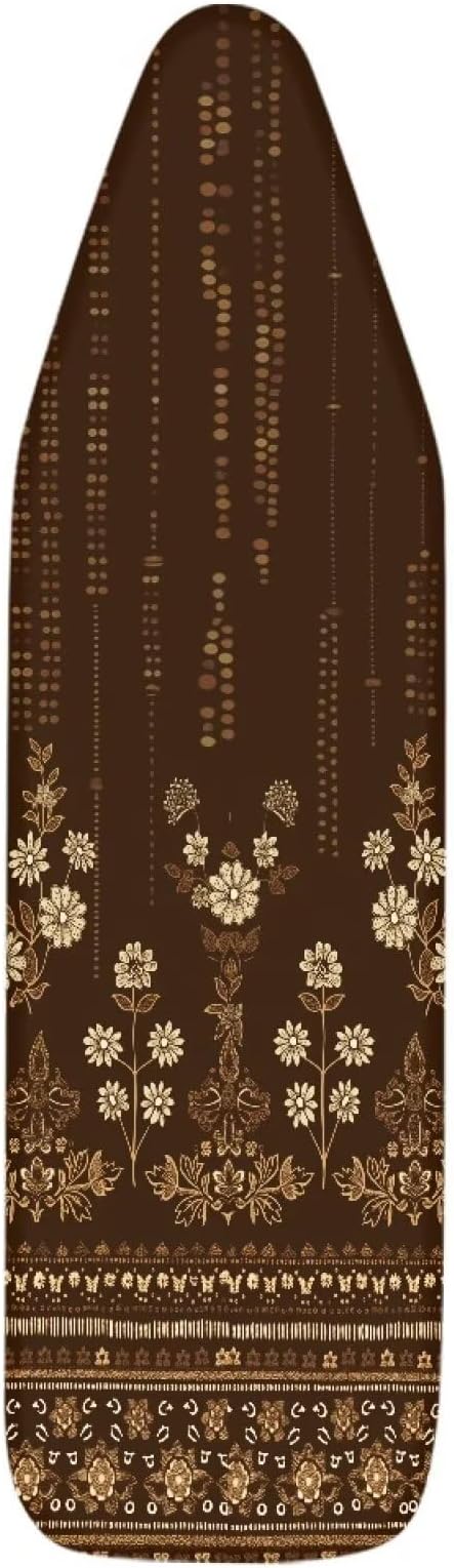 Grey Flower Print Ironing Board Cover and Pad Full Size Iron Board Cover Home - Image 7