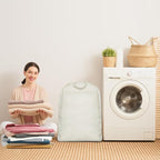 2 Pcs Canvas Laundry Bags with Carrying Handles & Drawstring Closure, - Image 6