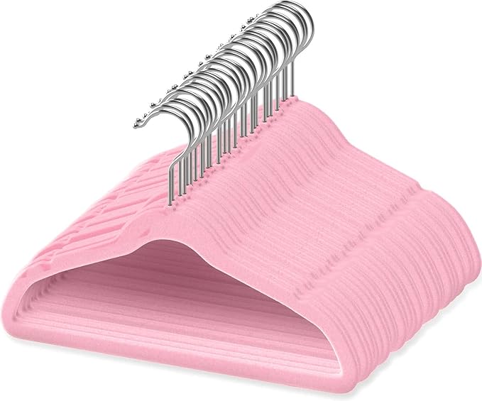 50 Premium Baby Velvet Hangers by TECHZOO
