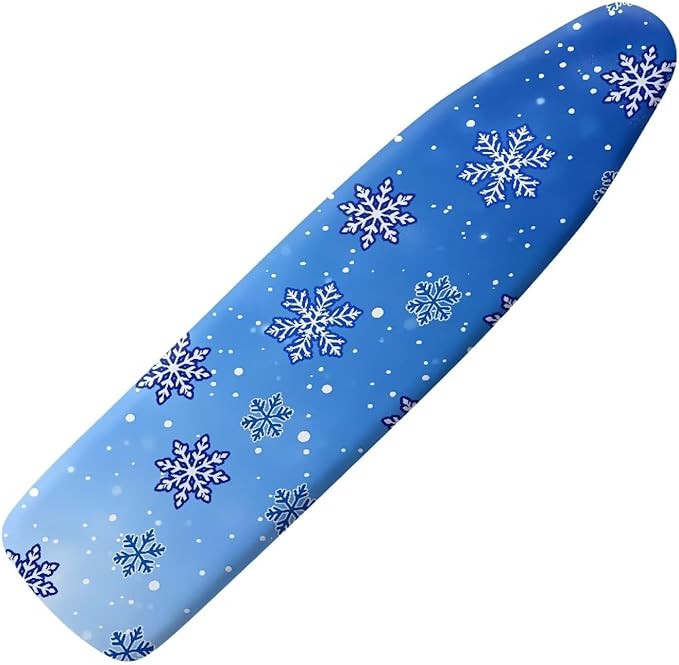 Ironing Board Cover wtih Blue Snowflake Print, Soft Stain Resistant Ironing by Tomeusey