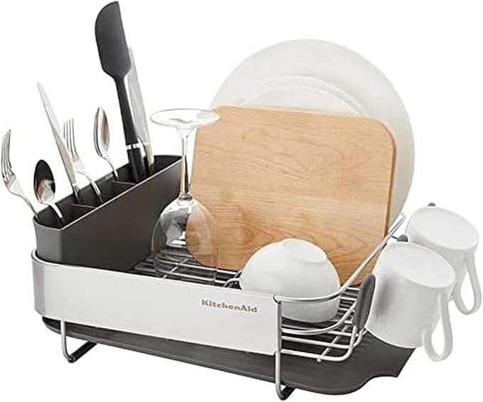 KitchenAid Compact, Space Saving Rust Resistant Dish Rack, by KitchenAid