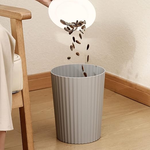 JiatuA Small Trash Can Plastic Wastebasket Round Garbage Container Bin - Image 5