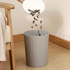 JiatuA Small Trash Can Plastic Wastebasket Round Garbage Container Bin - Image 5