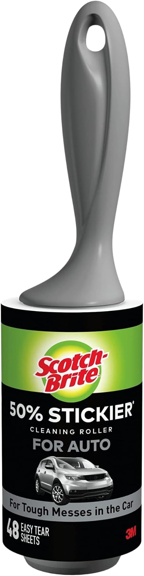 Scotch-Brite 50% Stickier Auto Lint Roller 4 Rollers 48 Sheets Per Roller - Image 2
