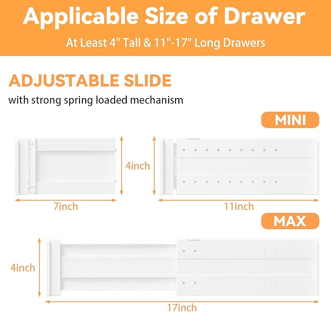 REBECAT 12 Pack Drawer Dividers - Image 2