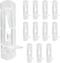 Biaungdo 12 Pcs Plastic Locking Shelf Support Pegs, 5mm Clear Cabinet Shelf by Biaungdo