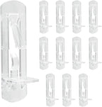 Biaungdo 12 Pcs Plastic Locking Shelf Support Pegs, 5mm Clear Cabinet Shelf by Biaungdo