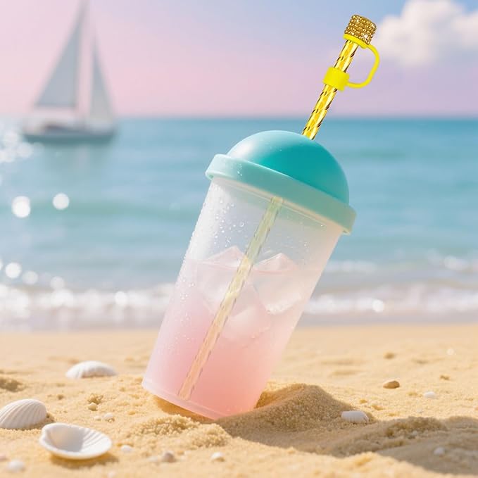 12 Pack Replacement Swirl Straws and Diamond Straw Cover - Image 4