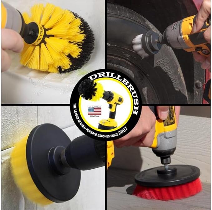 Drillbrush Drill Brush Attachment Set – Power Scrubber Brush - Image 2