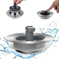 Hibbent Upgraded 3 in 1 Kitchen Sink Drain Strainer and Stopper Combo, by Hibbent
